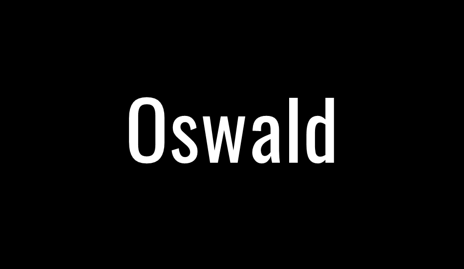 oswald-regular font big