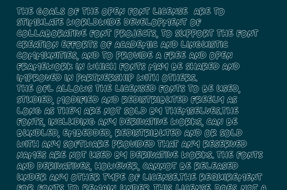 Outlinerz font 1