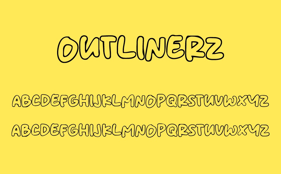 Outlinerz font