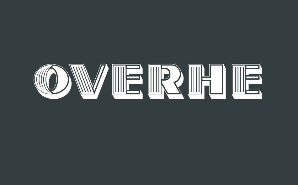 Overhead font big