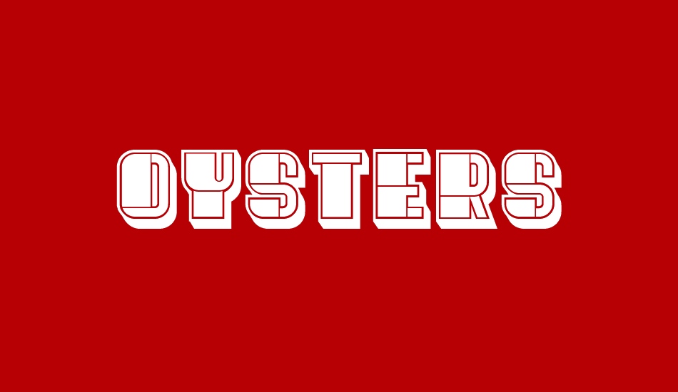 Oysters free font