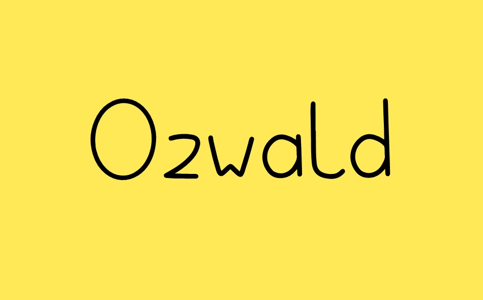 Ozwald font big