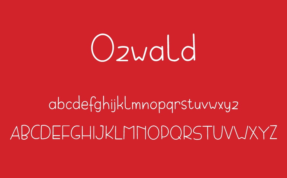 Ozwald font