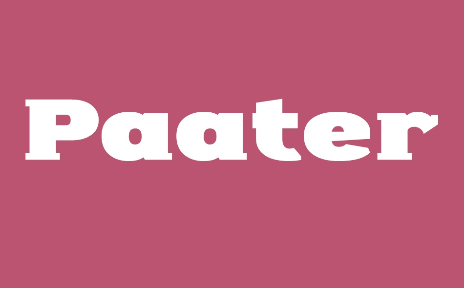 Paaterno font big