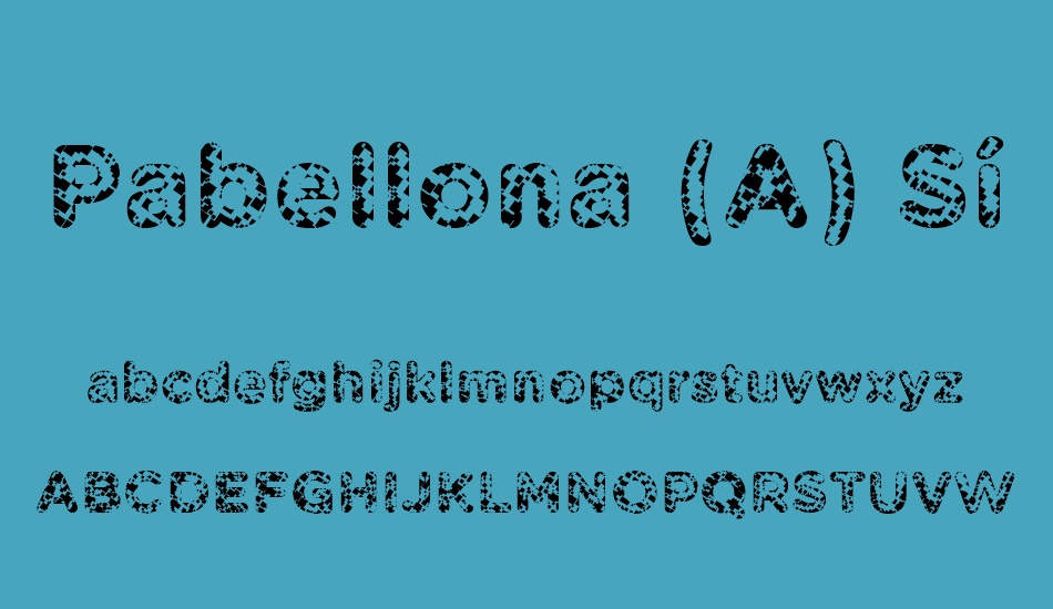 pabellona-(a)-símplex font