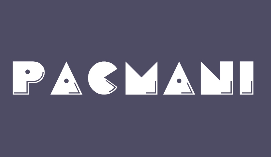 Pacmania font big