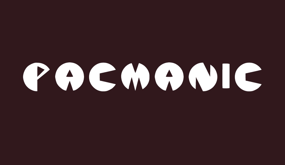 Pacmanic font big