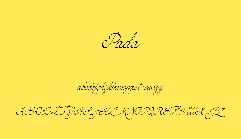 Pada font