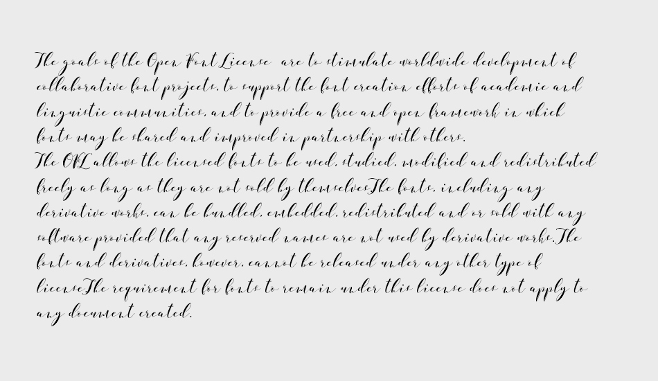 Paduka Script free version font 1