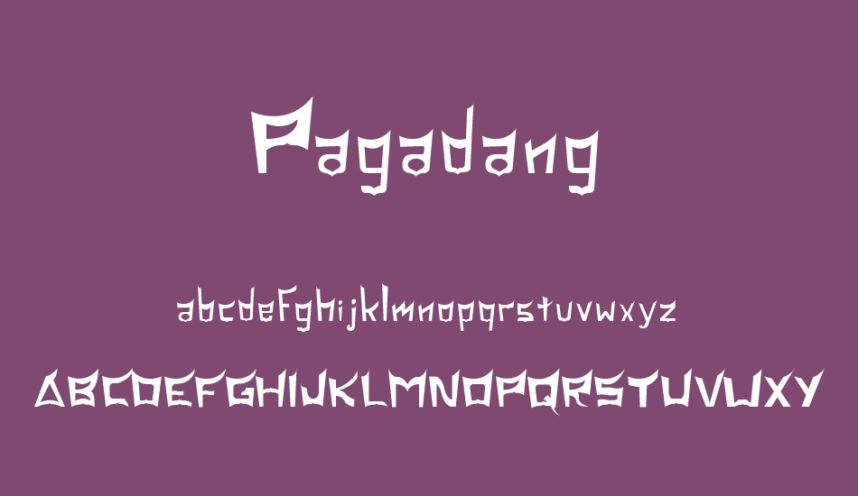 Pagadang font