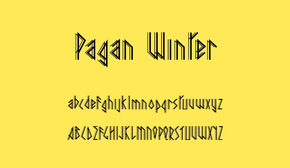 Pagan Winter font