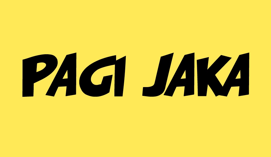 pagı-jakarta font big