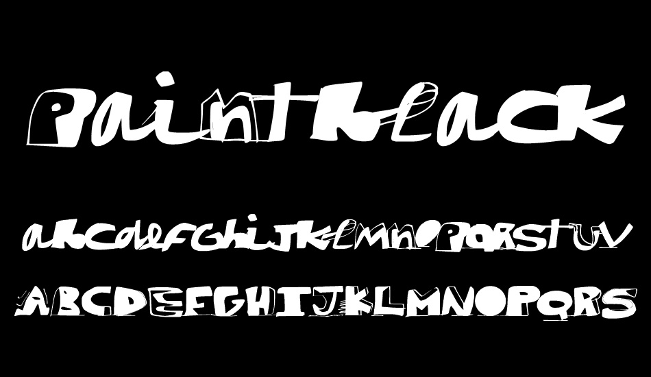 paintblack font