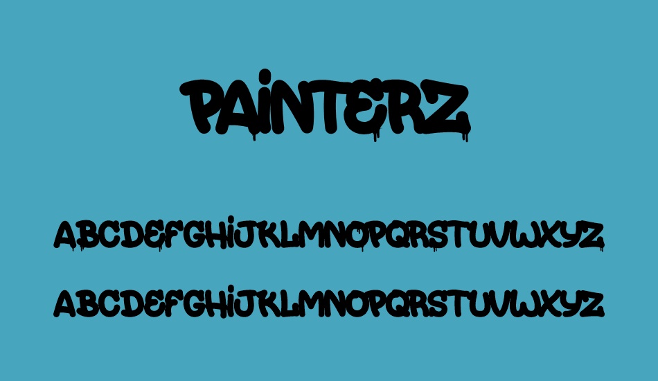 Painterz font