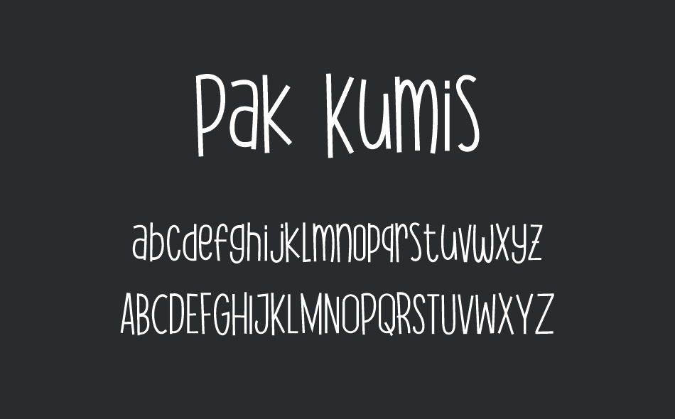 Pak Kumis font