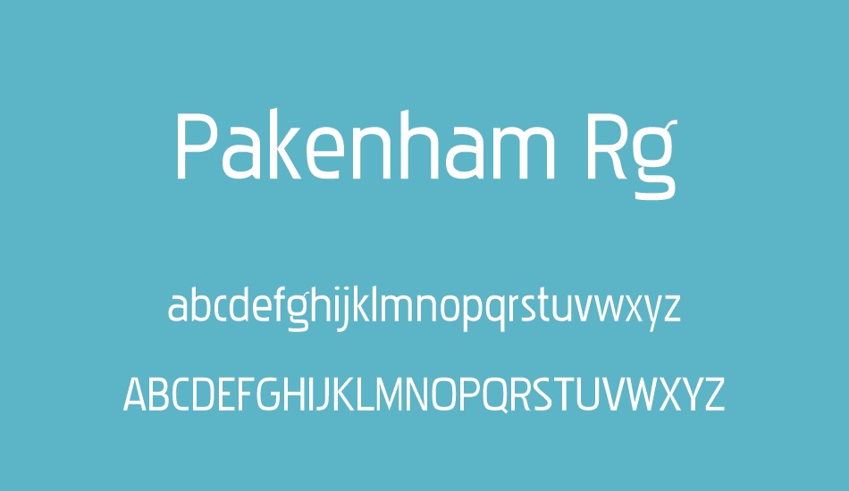 Pakenham Rg font