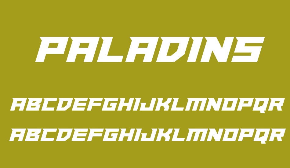 Paladins Condensed font