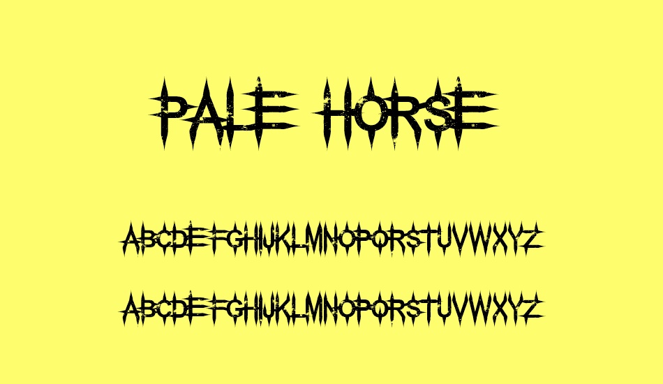Pale Horse font