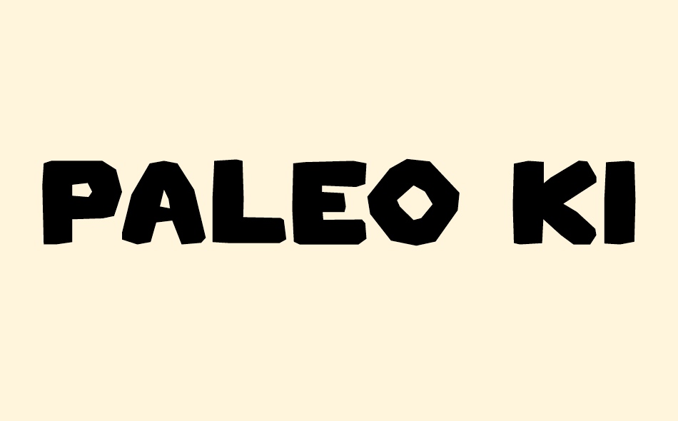 Paleo Kids font big