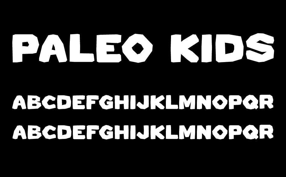 Paleo Kids font