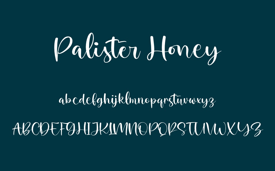 Palister Honey font