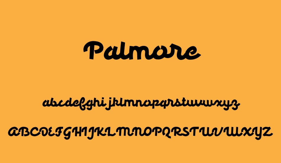Palmore font