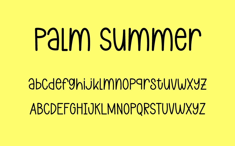 Palm Summer font