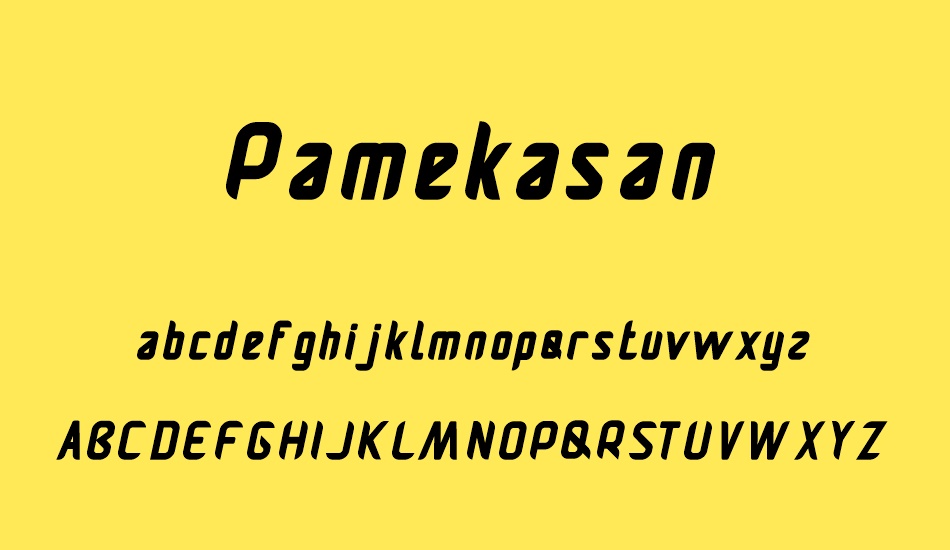 Pamekasan font