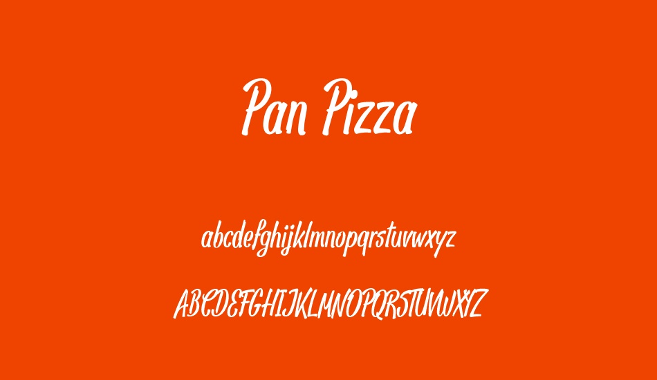 Pan Pizza font