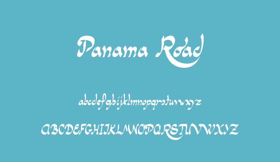 Panama Road font