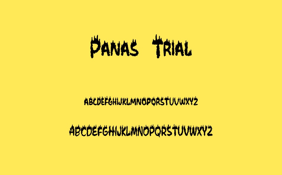 Panas font