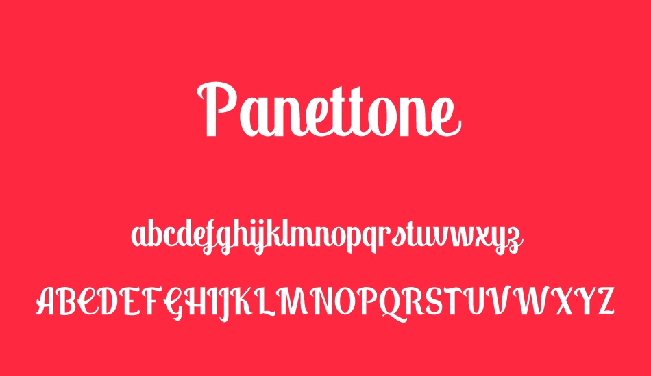 Panettone DEMO font