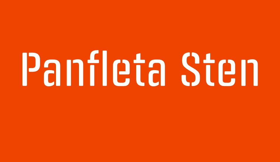 Panfleta Stencil font big