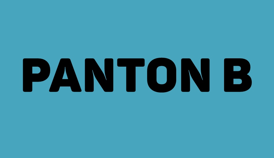 Panton Black Caps font big