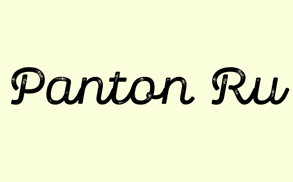 Panton Rust font big