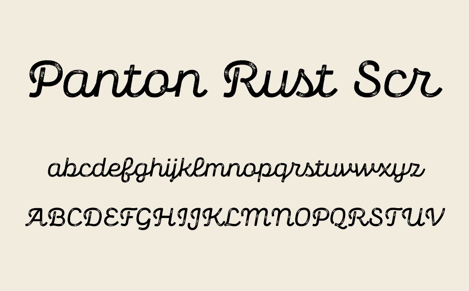 Panton Rust font