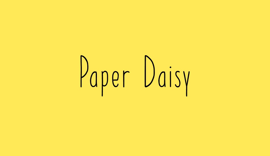 Paper Daisy DEMO font big
