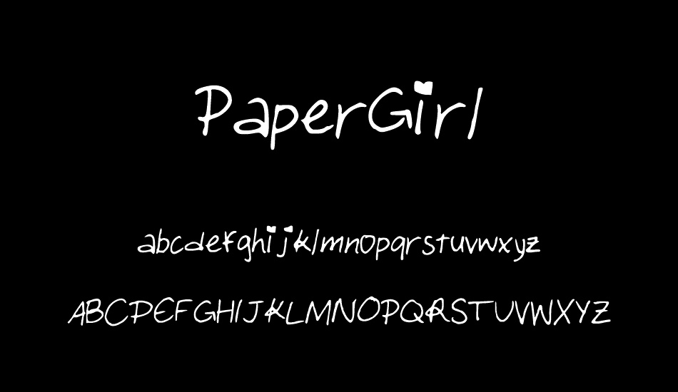 PaperGirl font