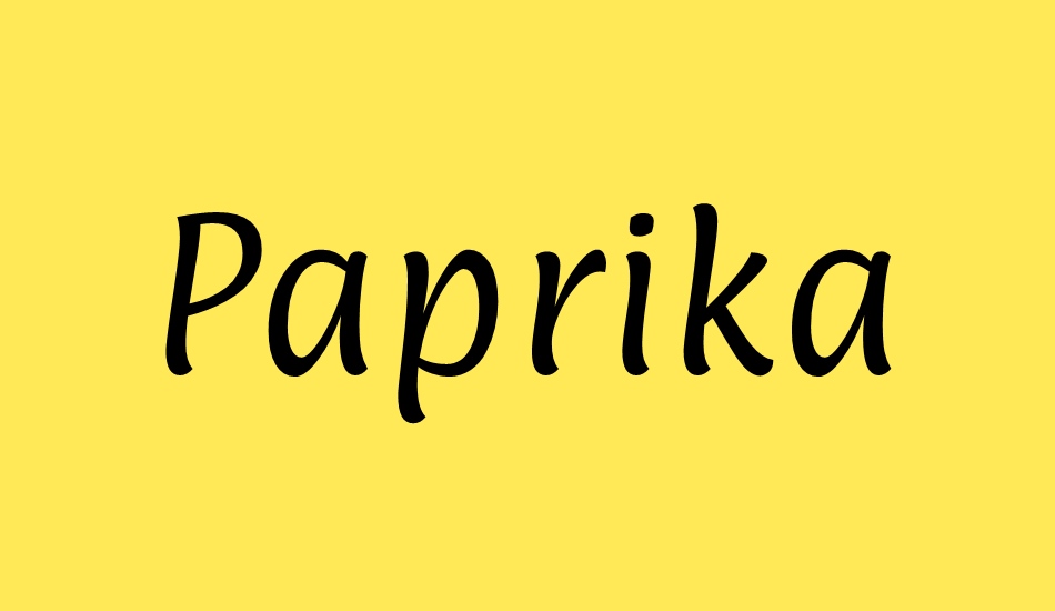 Paprika font big