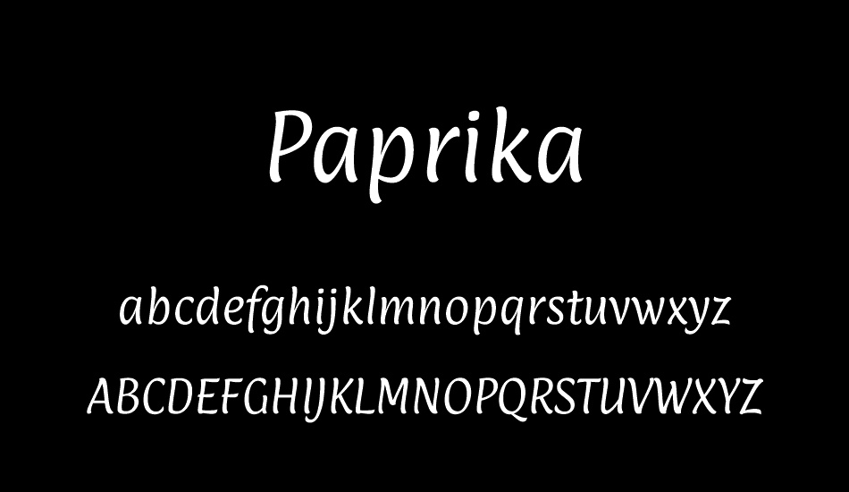 Paprika font