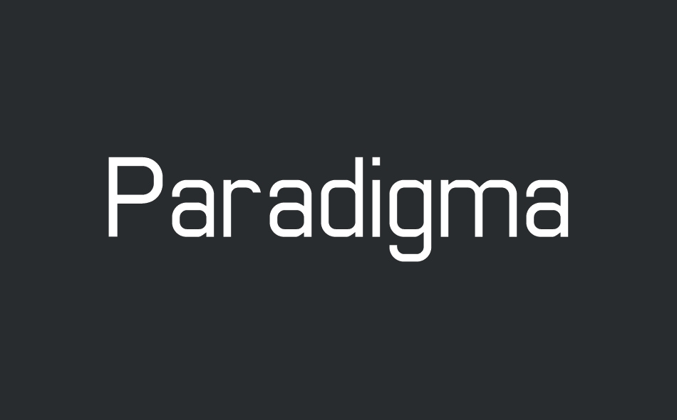 Paradigma font big