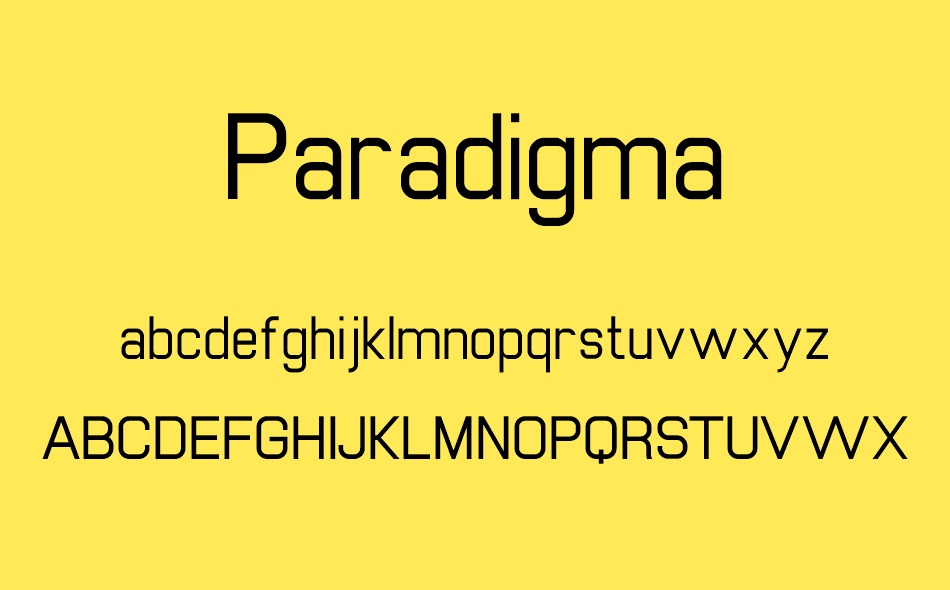 Paradigma font