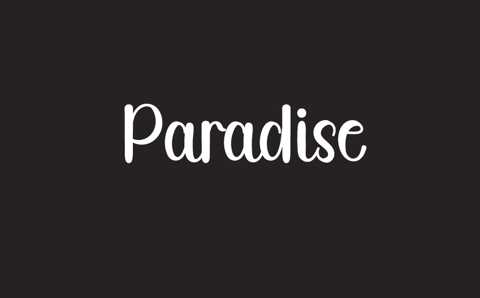 Paradise font big