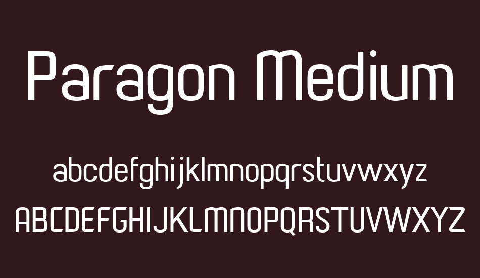 Paragon Medium font
