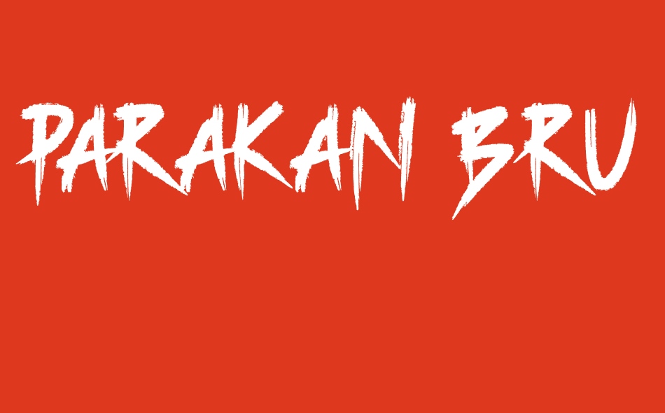 Parakan Brush font big