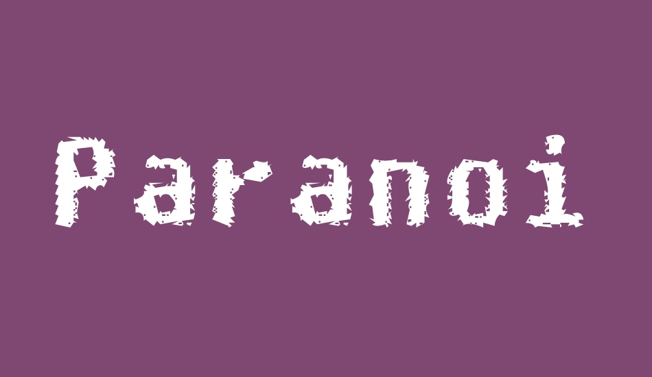 Paranoid Android font big