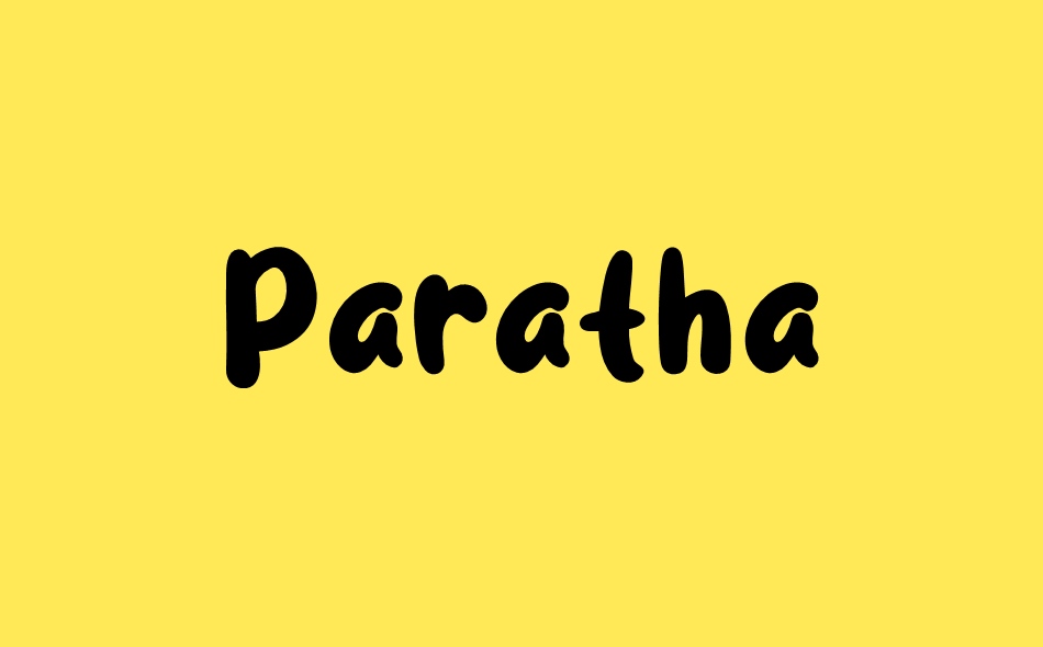 Paratha font big