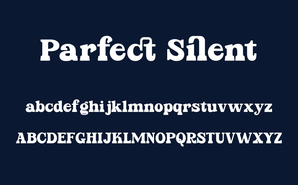 Parfect Silent font
