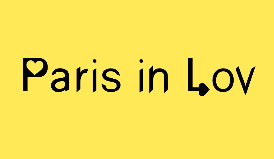 Paris in Love font big