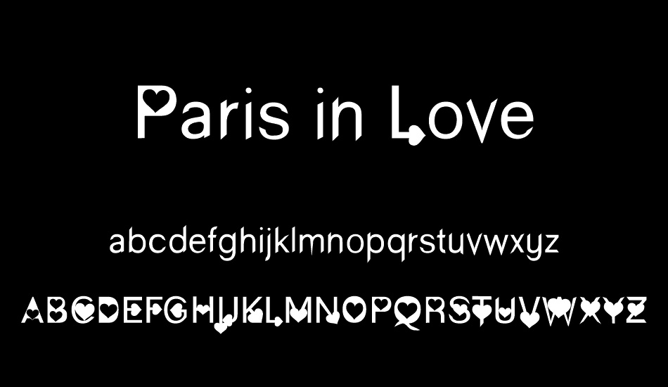 Paris in Love font